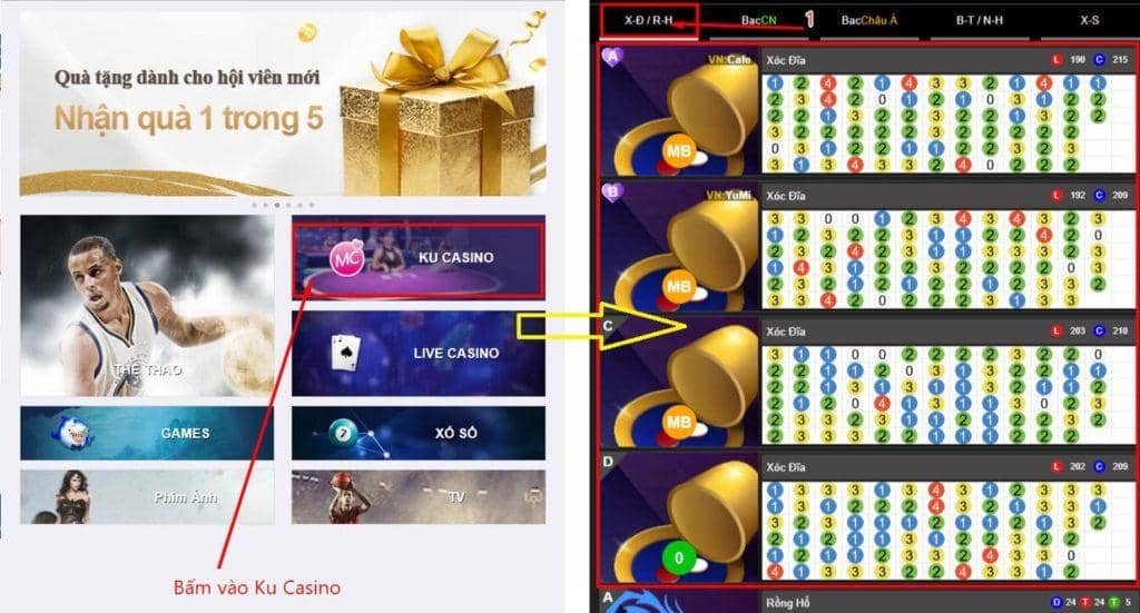 cách chơi ku casino xóc đĩa