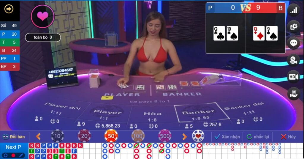 các web cờ bạc online với trò chơi baccarat