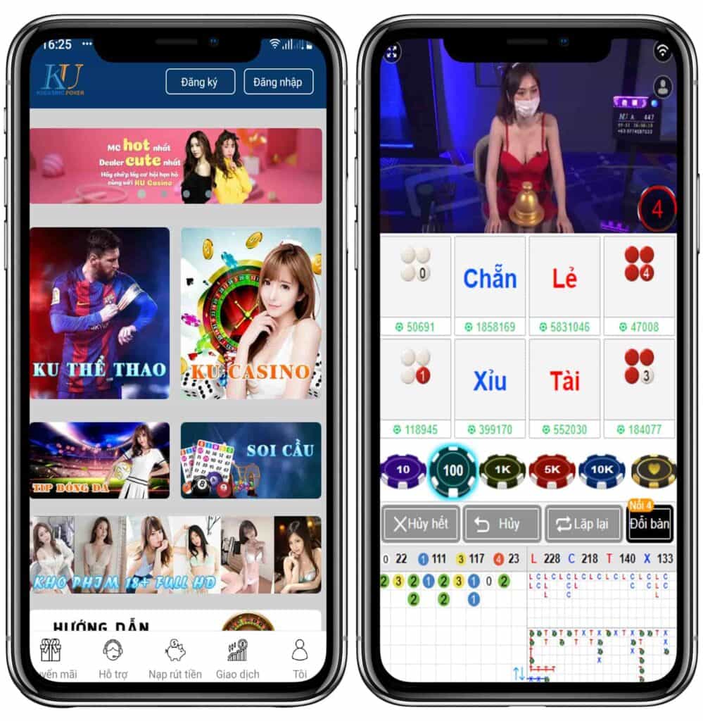 Cài đặt ứng dụng chơi casino online