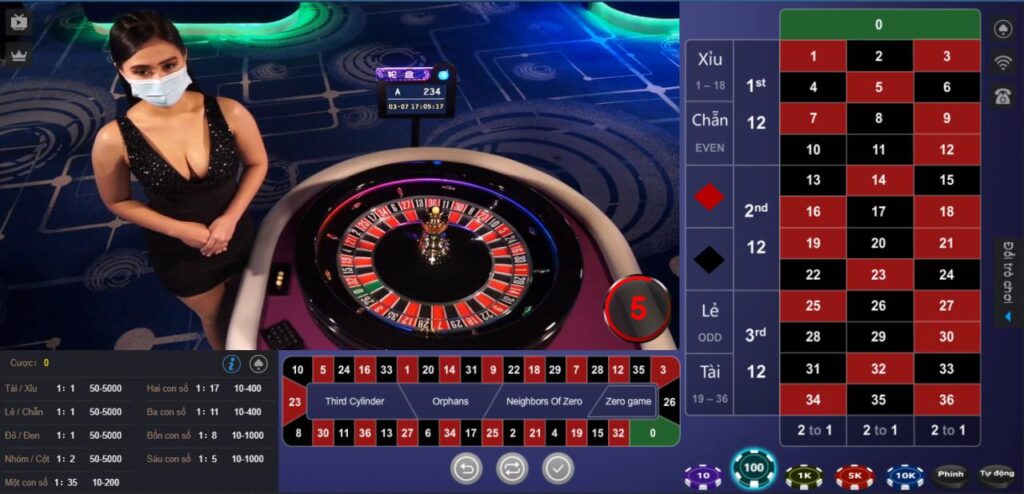 Chơi roulette online