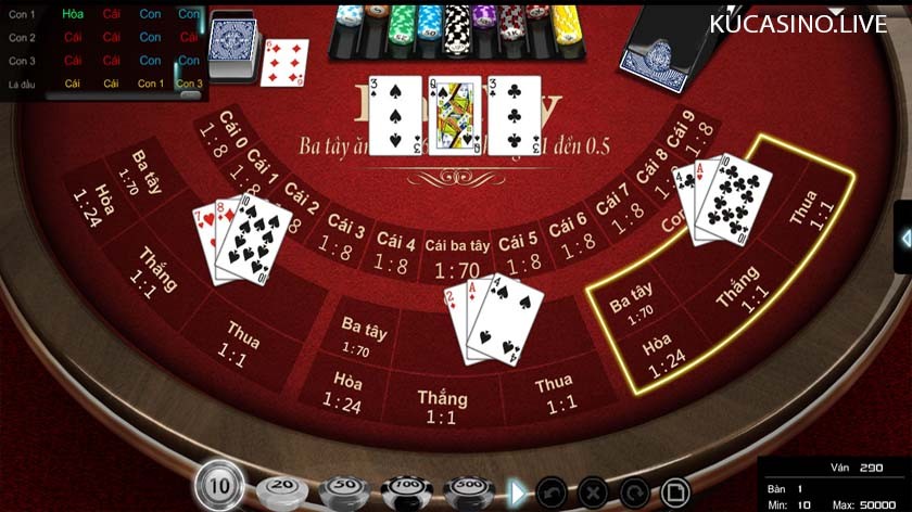 Ra mắt game bài Ba Tây cực kỳ hấp dẫn tại KU Casino